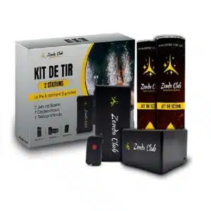 Pack de Fête 2 déclencheurs + 2 JETS DE SCÈNE 1.5 MÈTRES 40 SEC