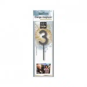 CIERGE MAGIQUE CHIFFRE 3