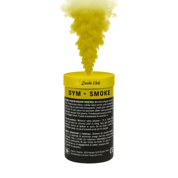 Pot Fumigène Jaune 1 Minute – Fumée Jaune Vive et Lumineuse – Zenda Club®