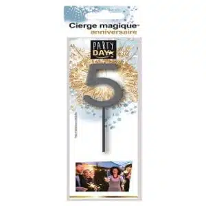 CIERGE MAGIQUE CHIFFRE 5