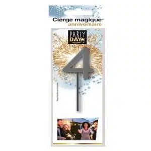 CIERGE MAGIQUE CHIFFRE 4