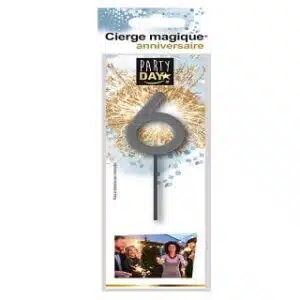 CIERGE MAGIQUE CHIFFRE 6