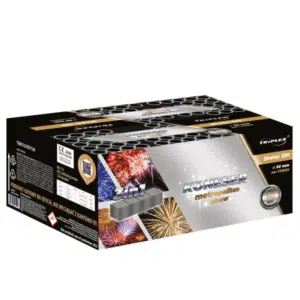 Feu d'artifice multicolore illuminant le ciel de nuit lors d'une célébration