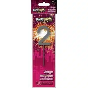 CIERGE MAGIQUE CHIFFRE 2