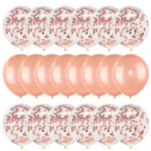 Ballons couleur métallisée rose 20 pièces