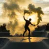 Fumigène à main jaune longue durée, activation à goupille, diffusant une fumée dense pendant 100 secondes. Idéal pour mariages, événements sportifs et effets spéciaux.
