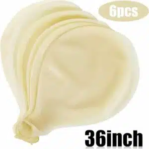 6 Ballons en Latex Transparent 36 Pouces