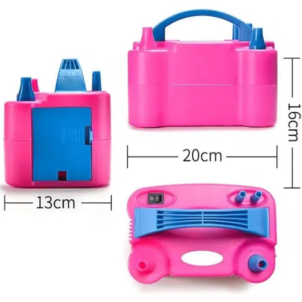 Pompe à Ballon électrique PlusFive 600W – Double Mode, 2 Buses, Pour Fêtes, Mariages, Anniversaires