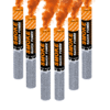 Fumigène à main orange produisant une fumée dense pendant 120 secondes.