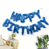 Ballons en aluminium bleu avec inscription "Happy Birthday" pour décoration d'anniversaire