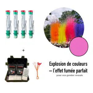 Pack Fumigènes Diurnes® Maxi Gender Reveal Girl