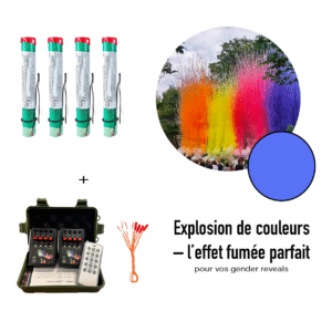 Pack Fumigènes Diurnes® Maxi Gender Reveal Boy