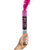 Fumigène à main rose dégageant une fumée intense pendant 120 secondes.