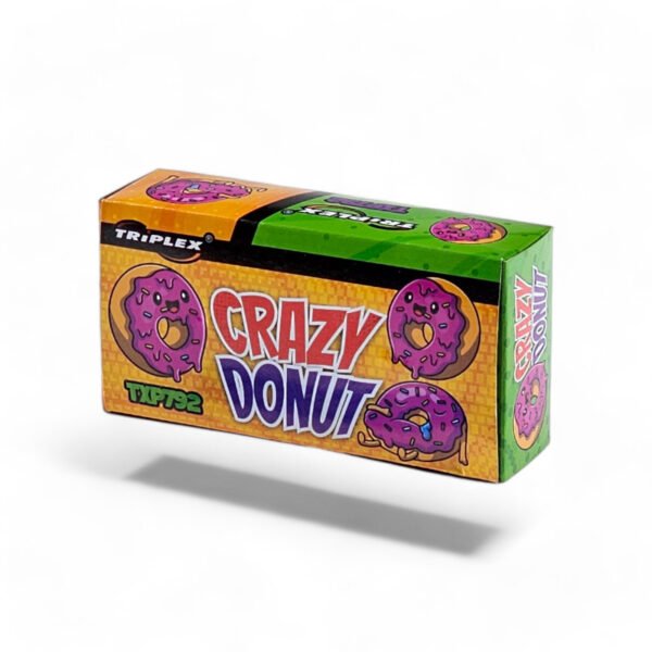 Pack 2 Crazy Donut TXP792 - Toupies pyrotechniques à effets lumineux et sonores spectaculaires, idéales pour fêtes, mariages et le Nouvel An. Conforme CE F2.