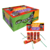 Pack de 6 Pétards Volants CRAZY MOSQUITO en action, tournoyant rapidement avec un effet lumineux et un sifflement perçant, idéal pour les fêtes et événements pyrotechniques.