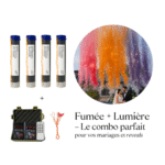 Fumigène mariage blink – Fumée Colorée avec Effets Lumineux pour Mariage et Gender Reveal