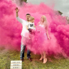 Fumigène Baby Shower Fille 60 secondes avec fumée rose pour révélation de genre