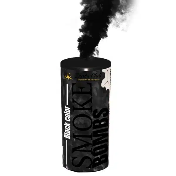 Fumigène à main noir 60 secondes avec fumée noire dense – Zenda Club