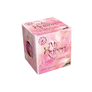 Feu d’artifice automatique Compact My Queen rose 16 départs Ardi – Baby Shower et Gender Reveal fille