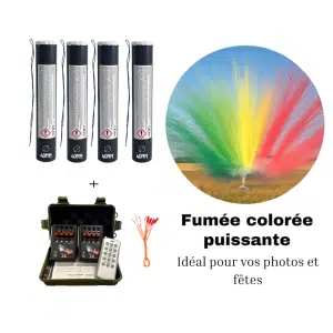 Fumigène diurne Ø 40 mm Zenda Club – fumée violette dense pour mariage, shooting photo et événements de jour