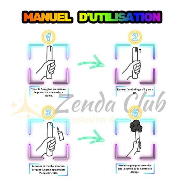 Fumigène à main noir 60 secondes avec fumée noire dense – Zenda Club