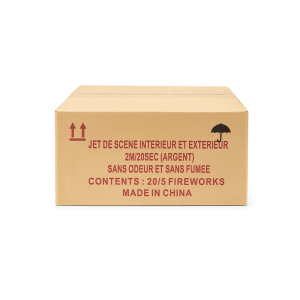 Lot de jet de scène 2m/20s argent – 100 pièces (sans fumée, usage intérieur et extérieur)