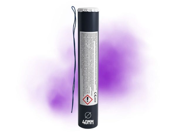 Smoke Puff violet 40 mm Zenda Club® – effet fumée colorée intense pour mariage, photo et événement extérieur