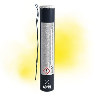 Feux d’artifice de jour – fumigène jaune 40 mm Zenda Club® – smoke puff effet fumée colorée vive pour mariage, photo et événement extérie
