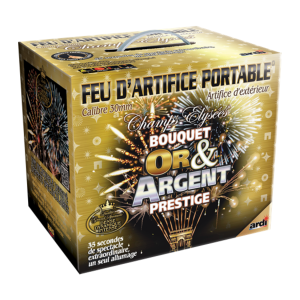 Feu d’artifice portable Or et Argent Prestige – 48 départs