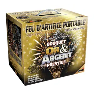Feu d’artifice portable Or et Argent Prestige – 48 départs