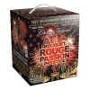 Feu d’Artifice Portable Rouge Passion Prestige – 25 Départs / 45 Secondes – Effets Rouge & Or