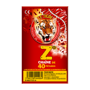 Pétard Le Tigre Z – Chaîne de 40 pétards F2