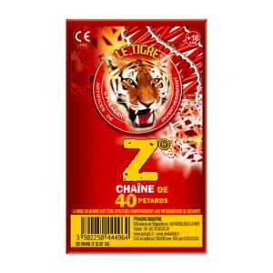 Pétard Le Tigre Z – Chaîne de 40 pétards F2