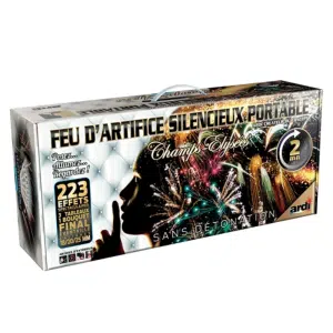 Feu d’artifice silencieux Champs Élysées 2 minutes – Batterie F2 223 coups sans détonation