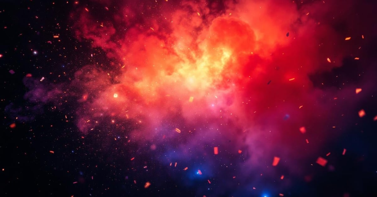Machine à effets spéciaux lors d'un événement : fumée colorée, confettis et lumières stroboscopiques