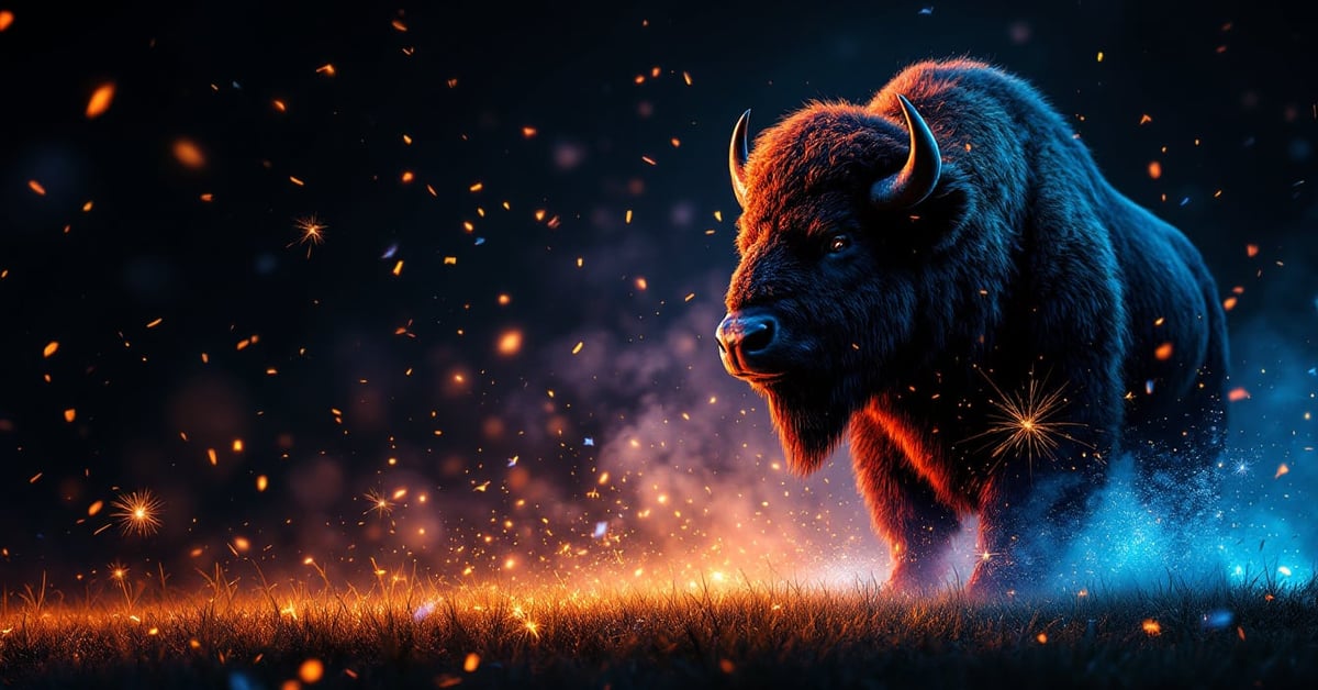 Gamme complète pétard Bison numérotée du 0 au 1000, effets pyrotechniques colorés sur fond noir
