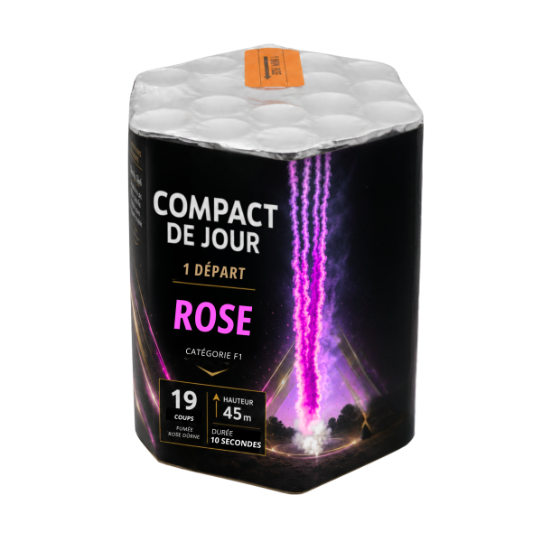 Compact feu d'artifice de jour rose