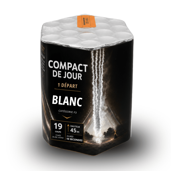 Compact Feu d'Artifice de Jour Blanc 19 Départs - Zenda Club