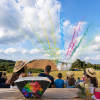 Compact de jour en éventail 25 départs Multicolor Zenda Club – 25 colonnes de fumée multicolores en éventail