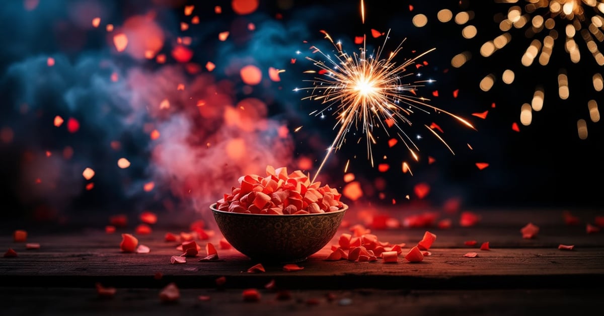 Déco table mariage avec effets pyrotechniques, étincelles et fumigènes colorés pour une ambiance festive